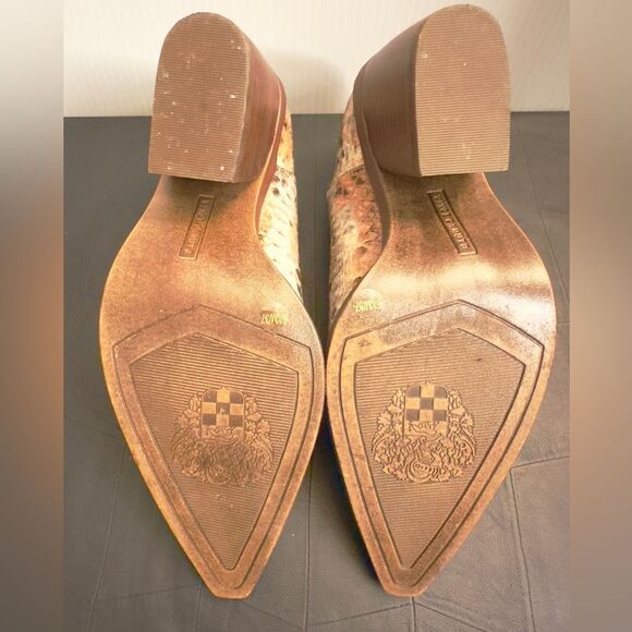 EUC Vince Camuto Snake Skin Cut Out Ankle Booties